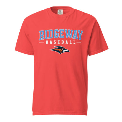 Signature | Comfort Colors T-Shirt | Ridgeway High School Baseball | Athletics Logo