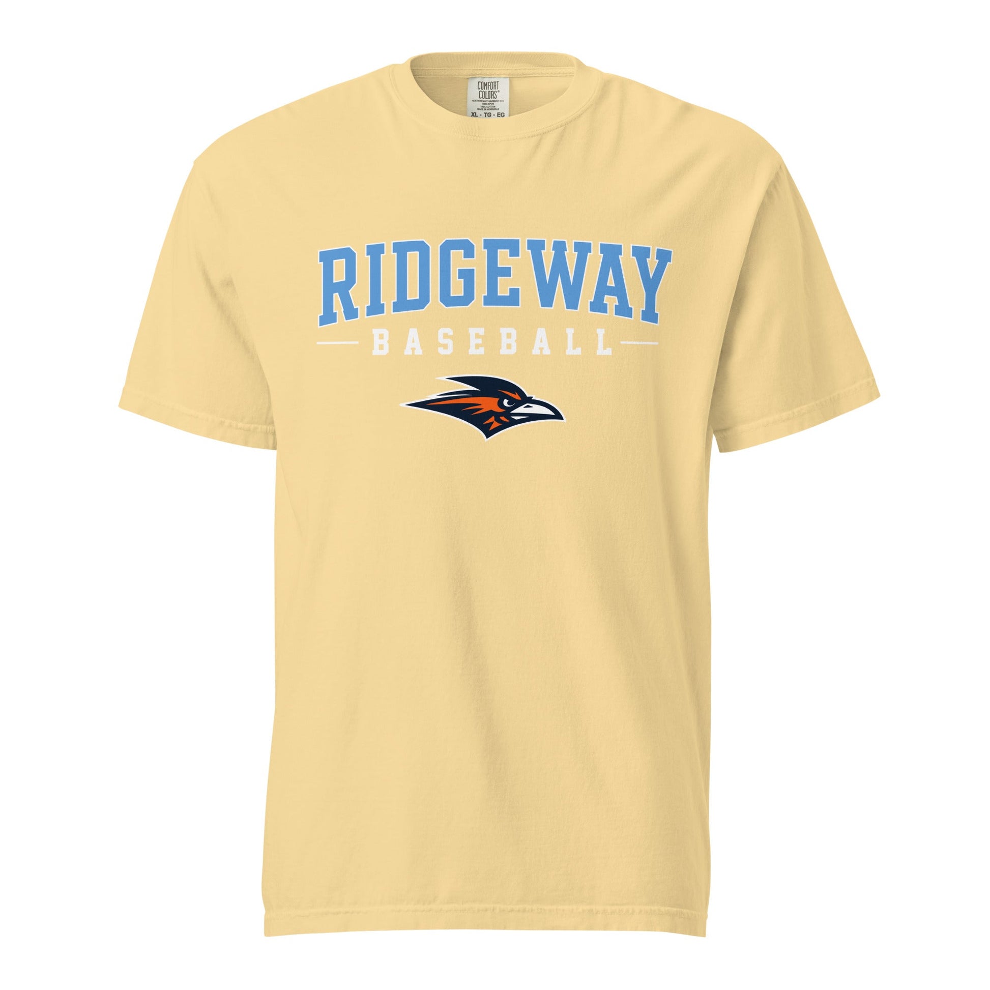 Signature | Comfort Colors T-Shirt | Ridgeway High School Baseball | Athletics Logo