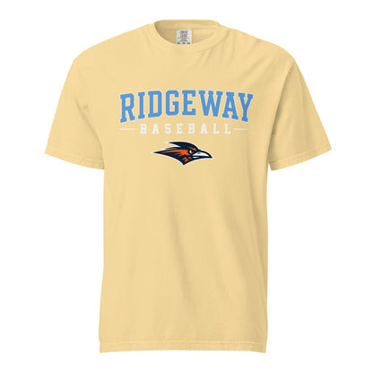 Signature | Comfort Colors T-Shirt | Ridgeway High School Baseball | Athletics Logo