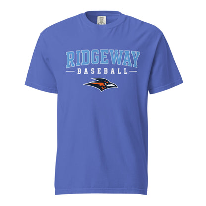 Signature | Comfort Colors T-Shirt | Ridgeway High School Baseball | Athletics Logo