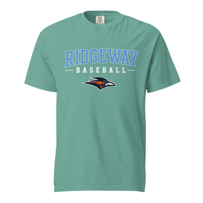 Signature | Comfort Colors T-Shirt | Ridgeway High School Baseball | Athletics Logo