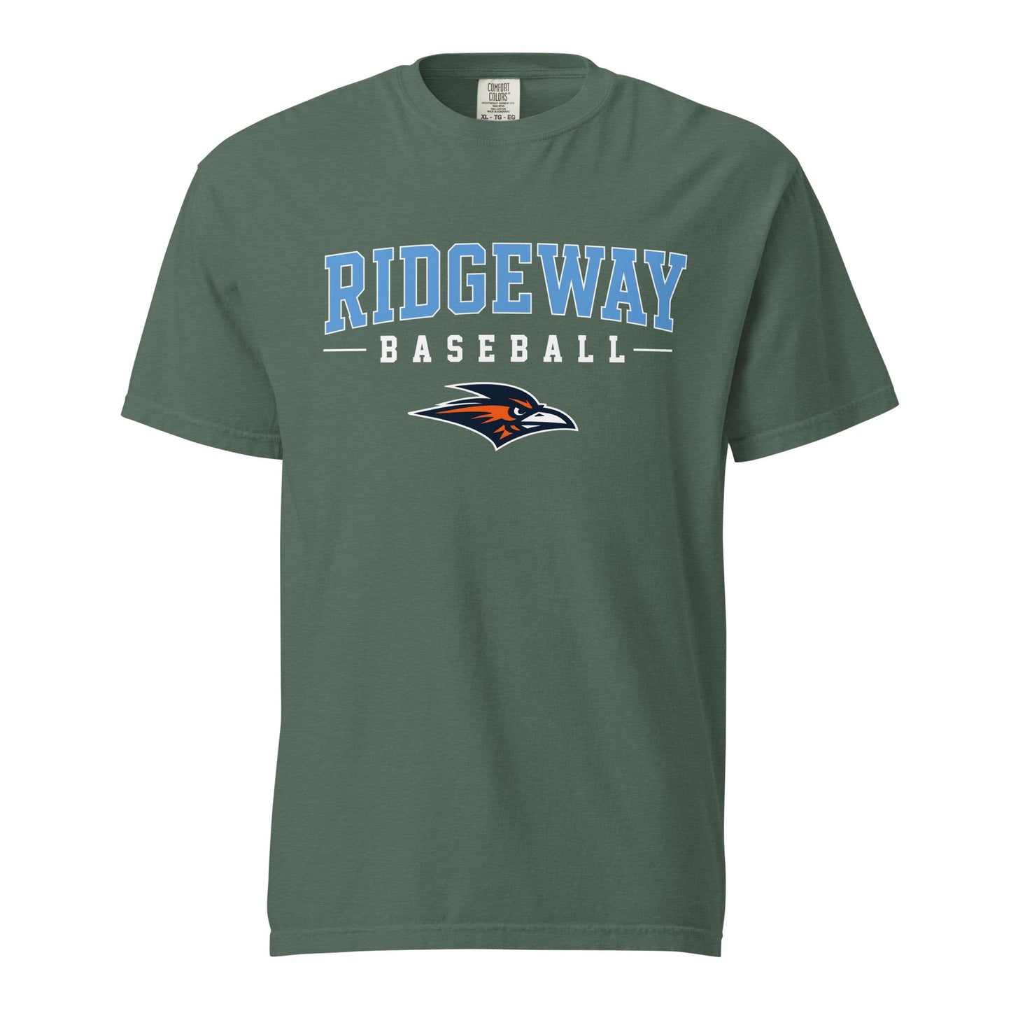 Signature | Comfort Colors T-Shirt | Ridgeway High School Baseball | Athletics Logo