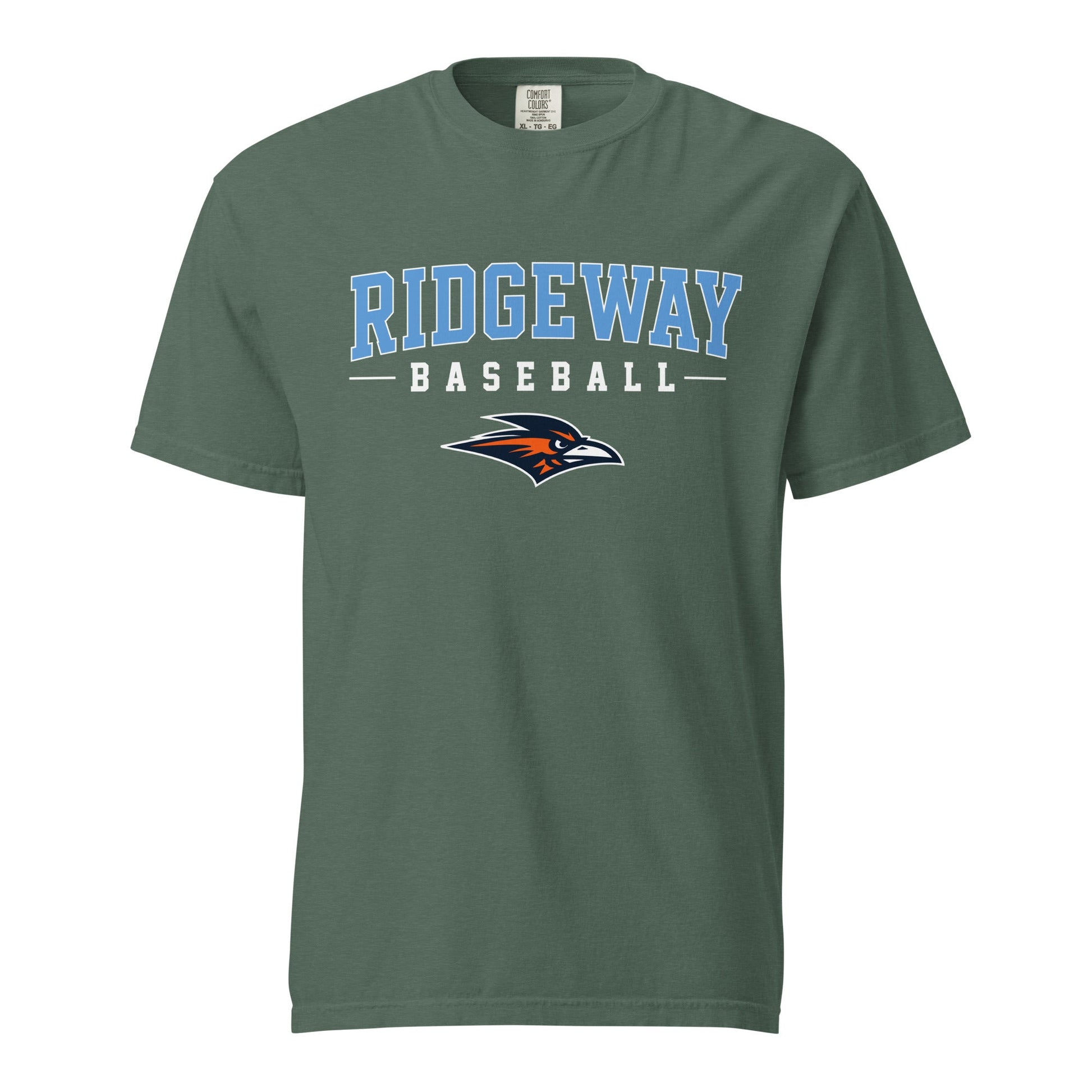 Signature | Comfort Colors T-Shirt | Ridgeway High School Baseball | Athletics Logo
