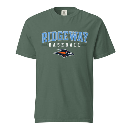Signature | Comfort Colors T-Shirt | Ridgeway High School Baseball | Athletics Logo