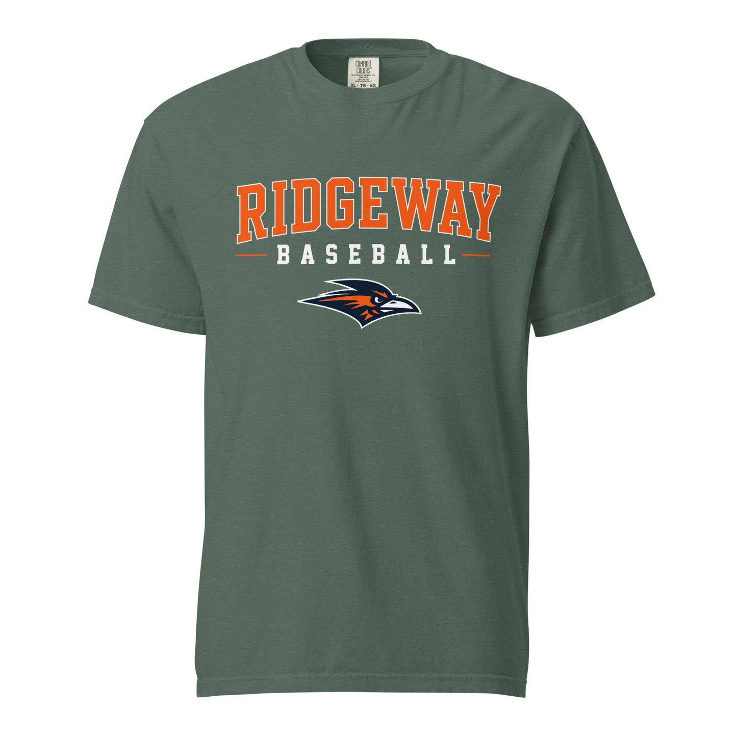 Signature | Comfort Colors T-Shirt | Ridgeway High School Baseball | Emblem Logo