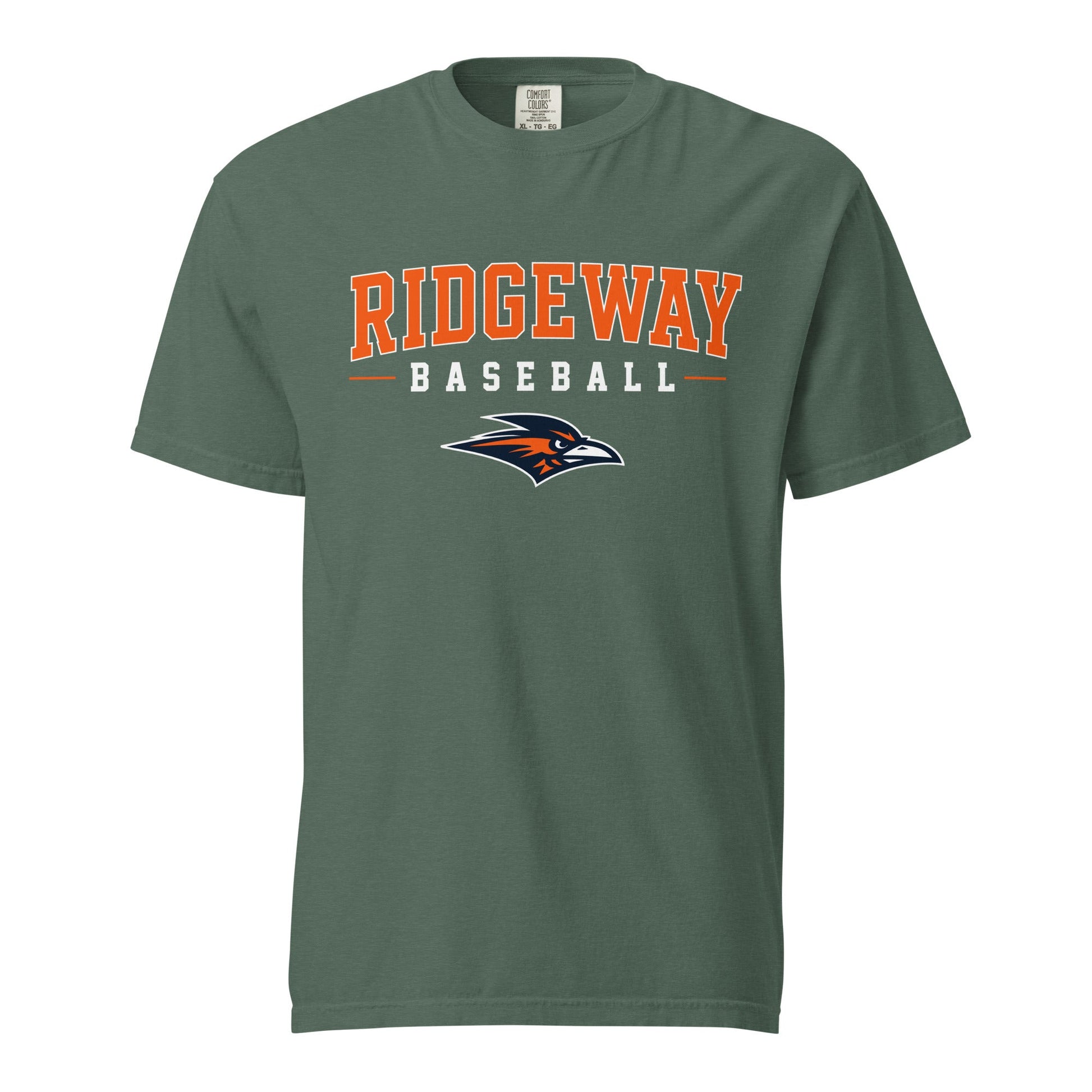 Signature | Comfort Colors T-Shirt | Ridgeway High School Baseball | Emblem Logo