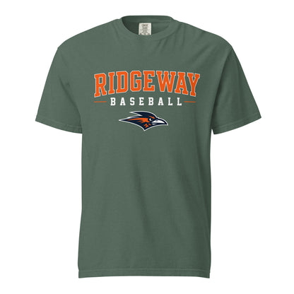 Signature | Comfort Colors T-Shirt | Ridgeway High School Baseball | Emblem Logo
