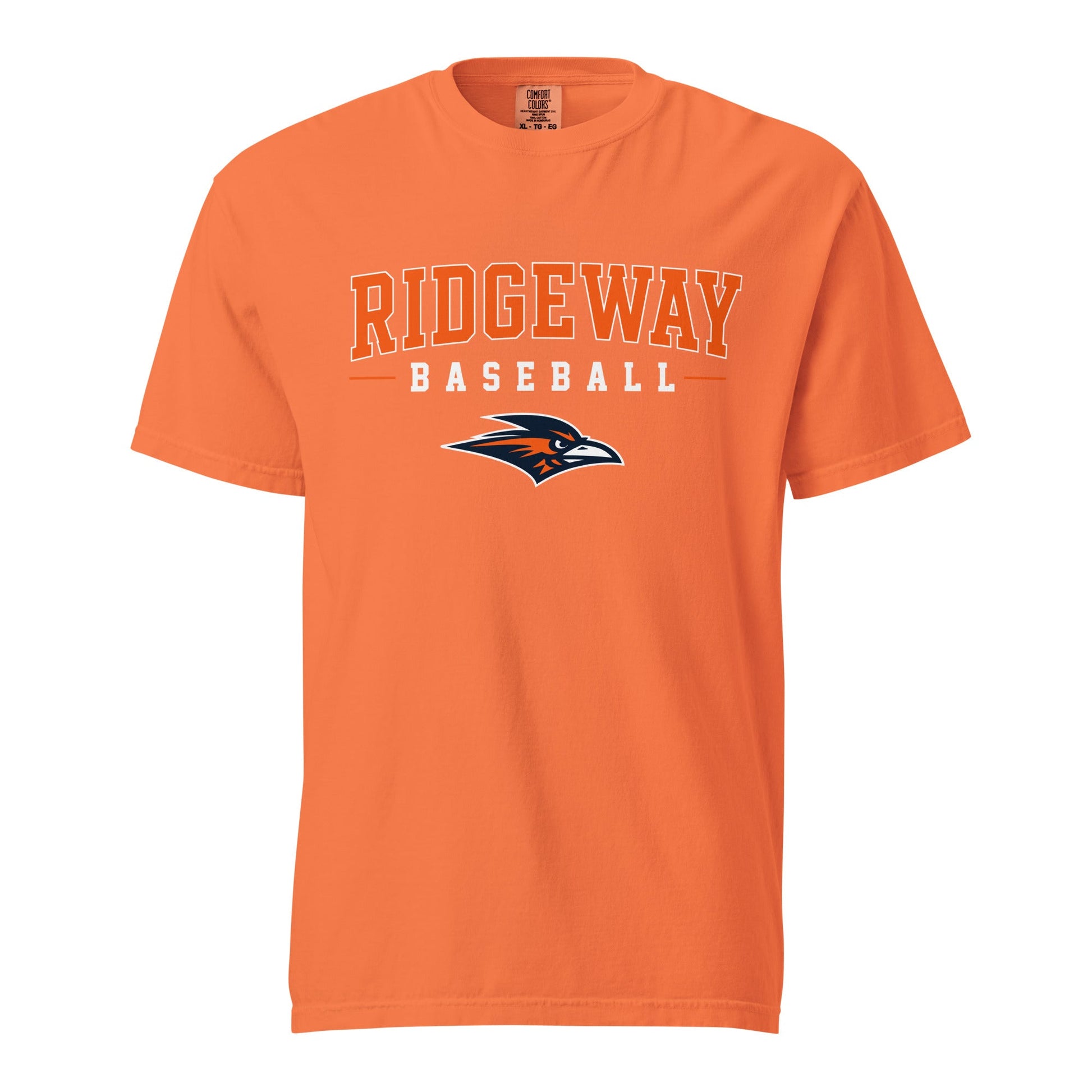 Signature | Comfort Colors T-Shirt | Ridgeway High School Baseball | Emblem Logo