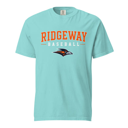 Signature | Comfort Colors T-Shirt | Ridgeway High School Baseball | Emblem Logo