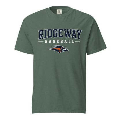Signature | Comfort Colors T-Shirt | Ridgeway High School Baseball | Modern Script Logo