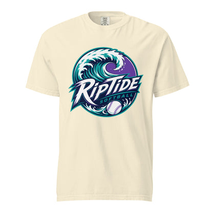Signature | Comfort Colors T-Shirt | RipTide Softball | Emblem Logo