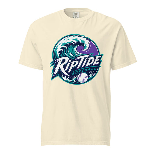 Signature | Comfort Colors T-Shirt | RipTide Softball | Emblem Logo