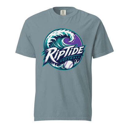 Signature | Comfort Colors T-Shirt | RipTide Softball | Emblem Logo