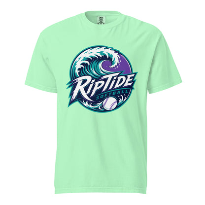 Signature | Comfort Colors T-Shirt | RipTide Softball | Emblem Logo