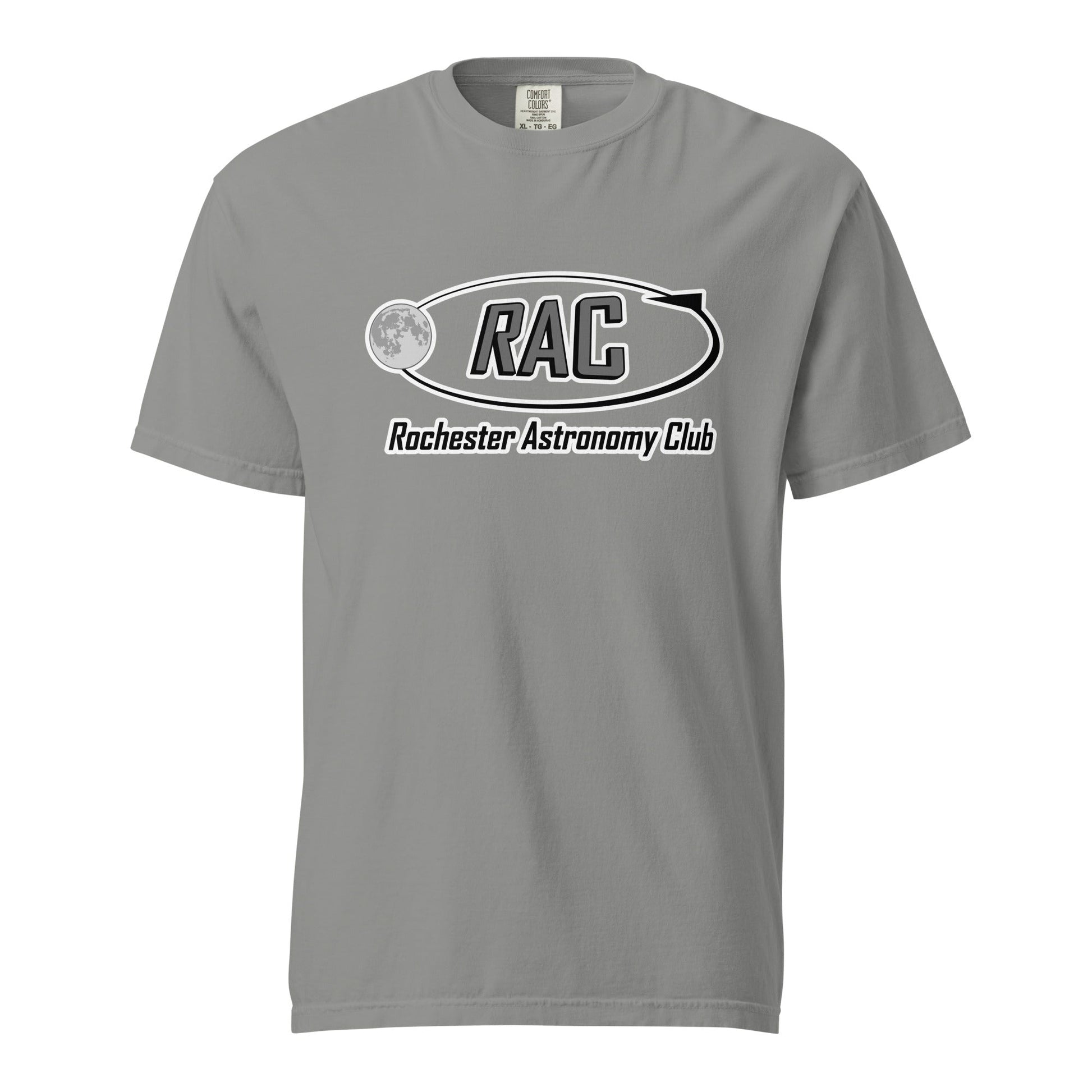 Signature | Comfort Colors T-Shirt | Rochester Astronomy Club | Orbit Logo