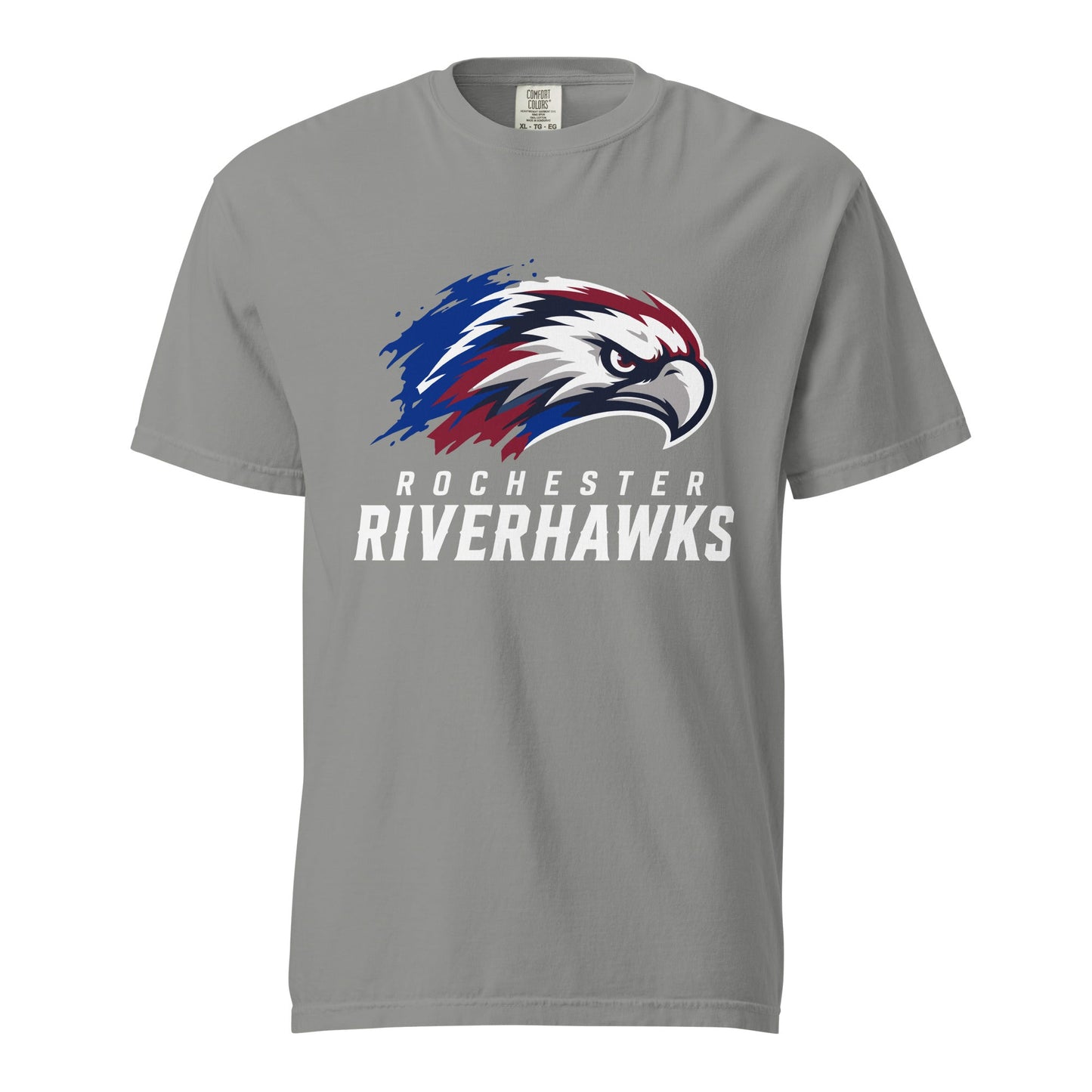 Signature | Comfort Colors T-Shirt | Rochester Riverhawks | Emblem Logo