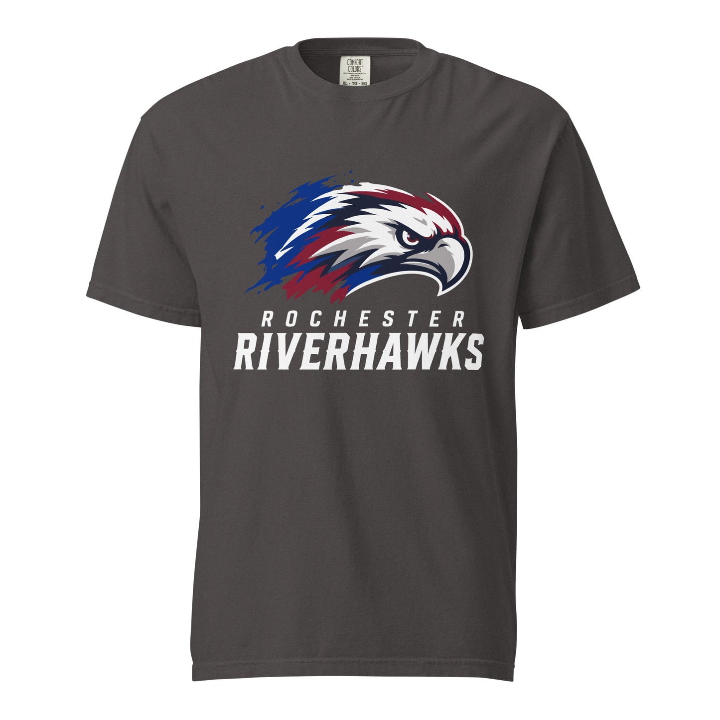 Signature | Comfort Colors T-Shirt | Rochester Riverhawks | Emblem Logo