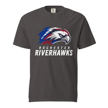 Signature | Comfort Colors T-Shirt | Rochester Riverhawks | Emblem Logo
