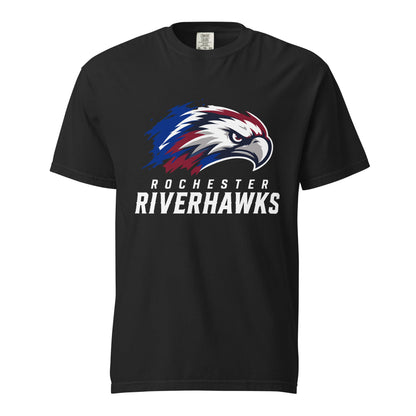Signature | Comfort Colors T-Shirt | Rochester Riverhawks | Emblem Logo