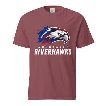 Signature | Comfort Colors T-Shirt | Rochester Riverhawks | Emblem Logo