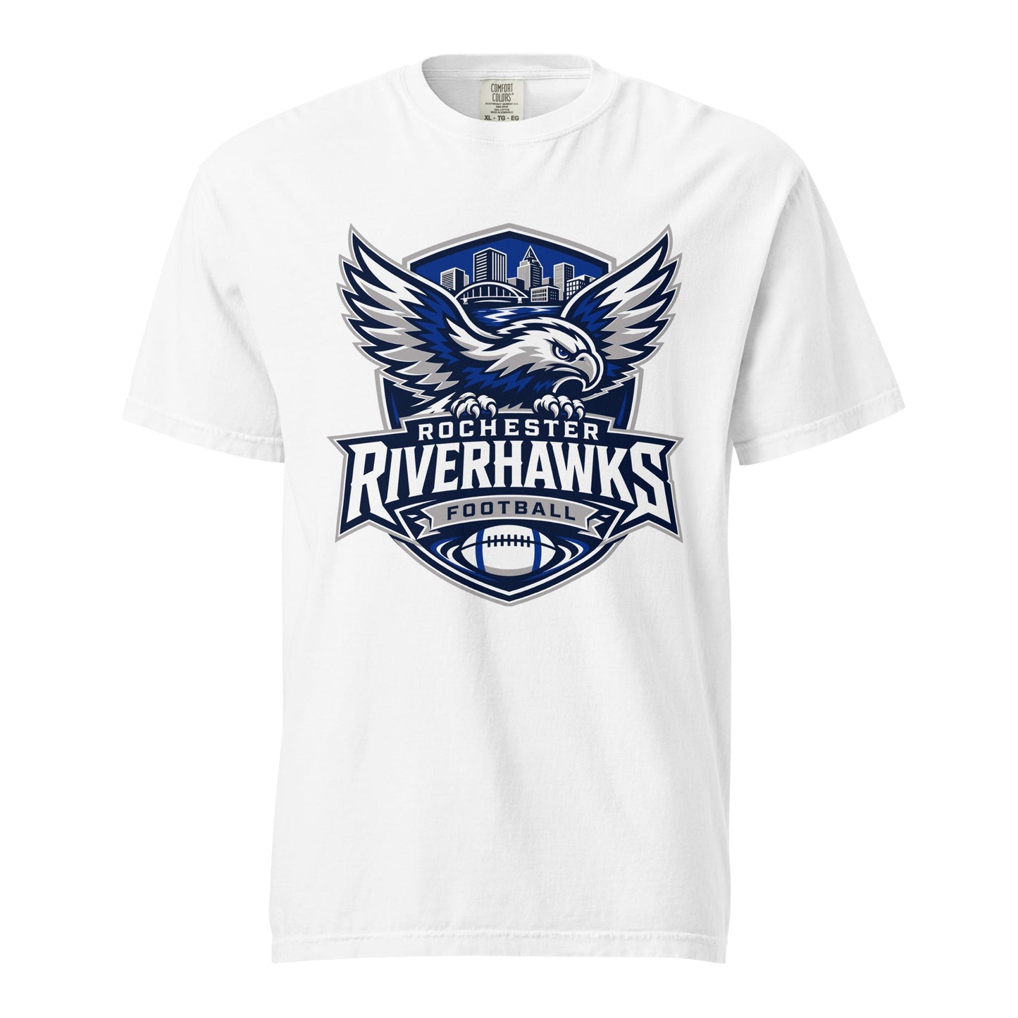Signature | Comfort Colors T-Shirt | Rochester Riverhawks | Shield Logo