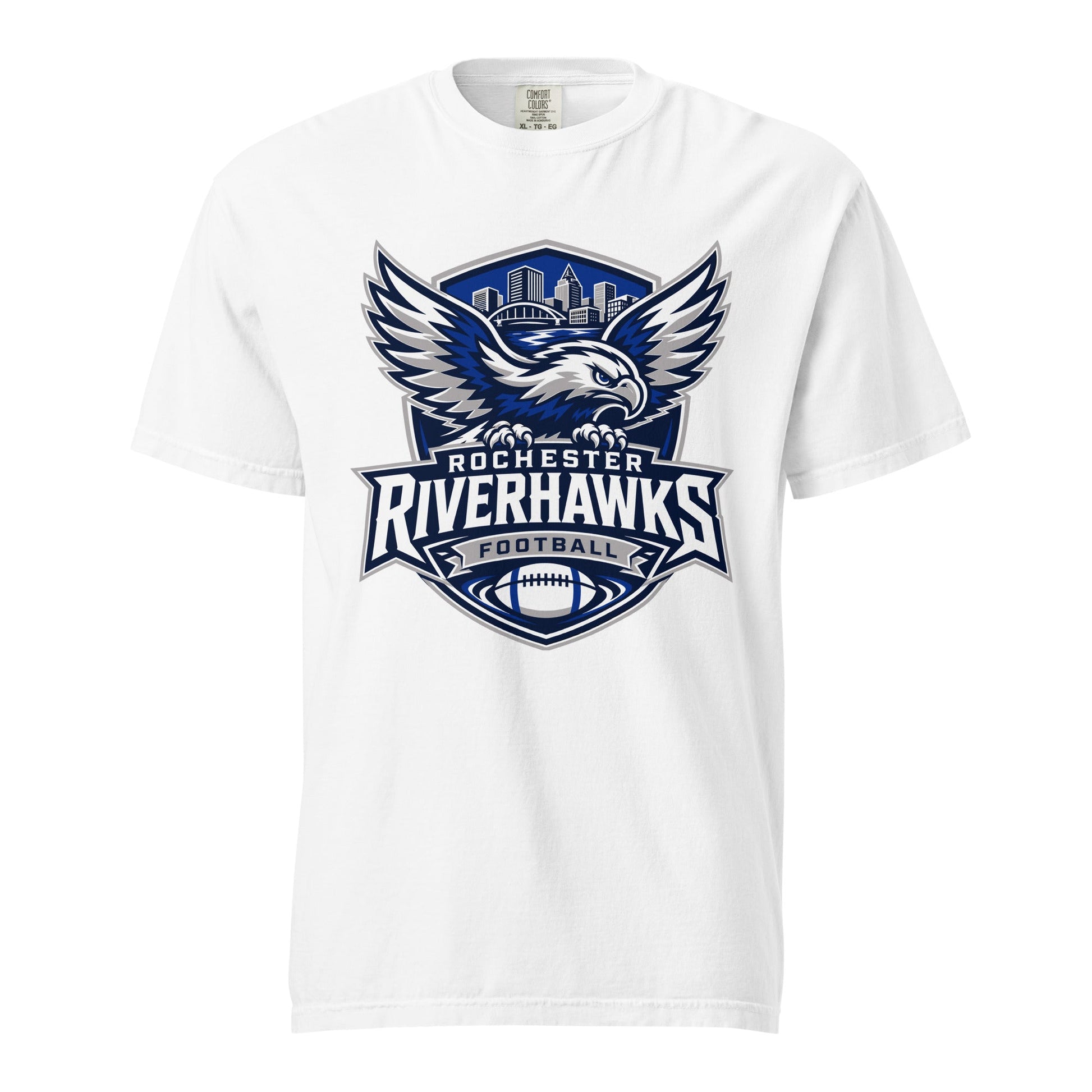 Signature | Comfort Colors T-Shirt | Rochester Riverhawks | Shield Logo