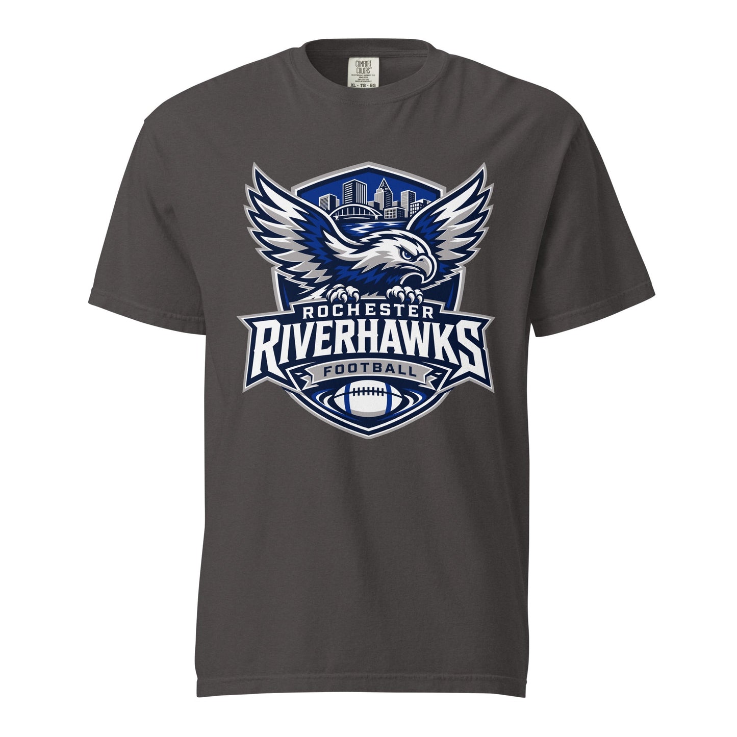 Signature | Comfort Colors T-Shirt | Rochester Riverhawks | Shield Logo