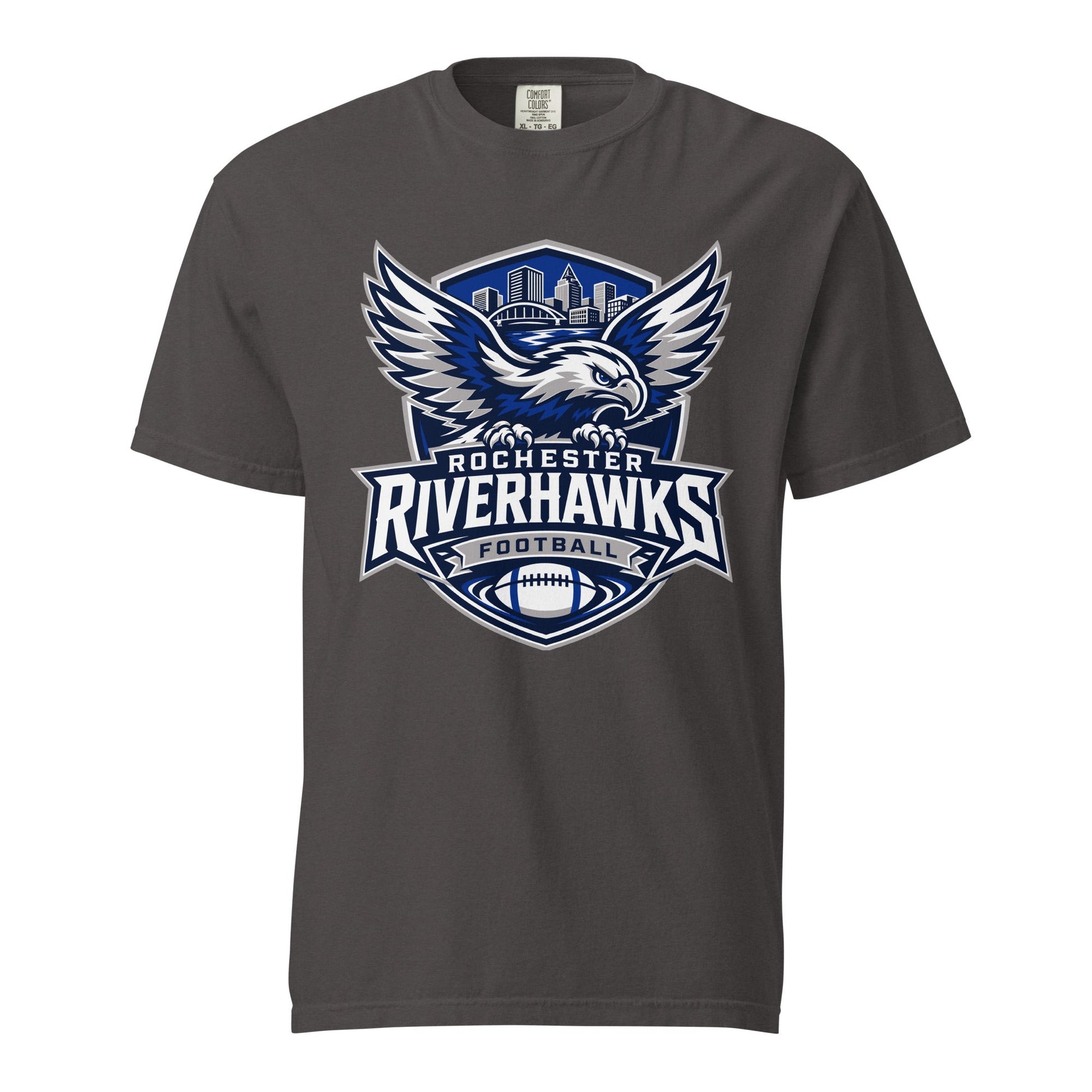 Signature | Comfort Colors T-Shirt | Rochester Riverhawks | Shield Logo