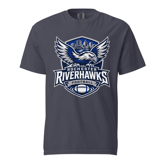 Signature | Comfort Colors T-Shirt | Rochester Riverhawks | Shield Logo