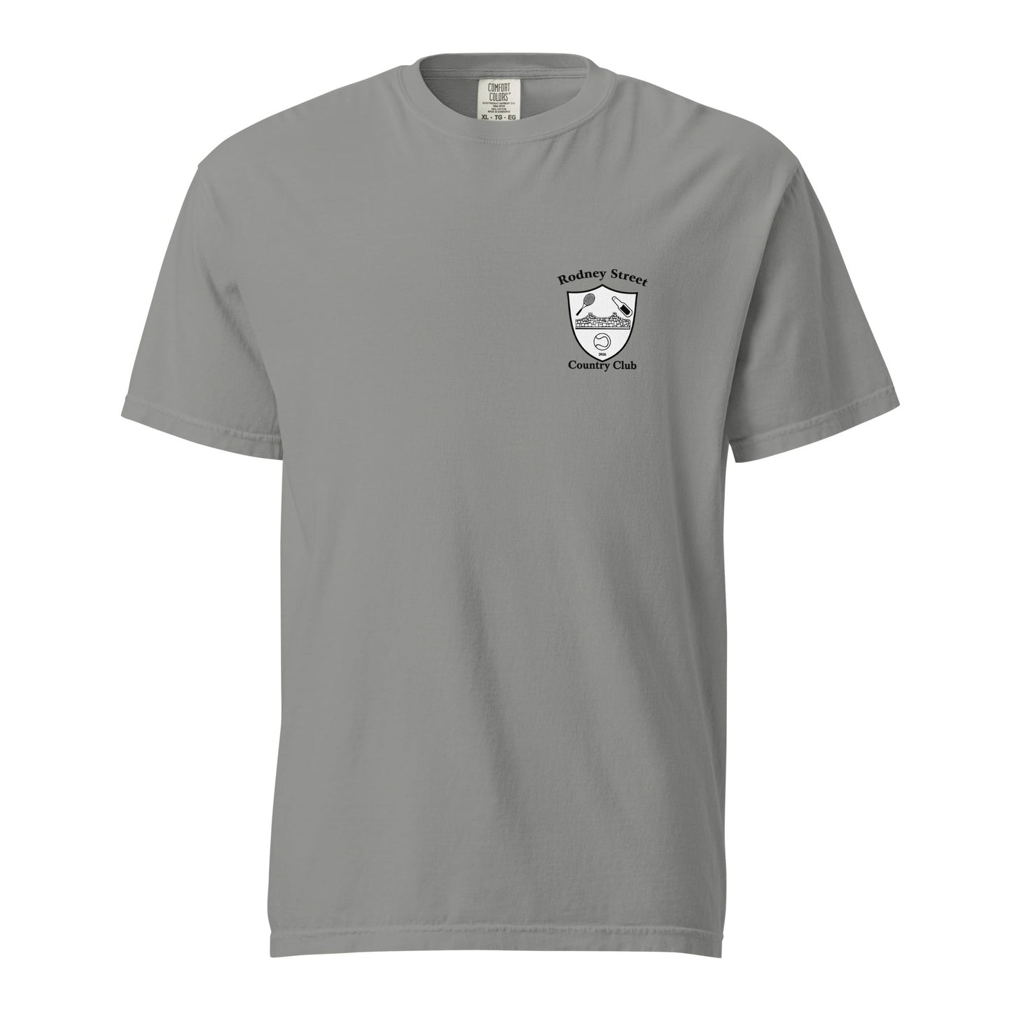 Signature | Comfort Colors T-Shirt | Rodney Street CC Tennis | Alt Crest Logo