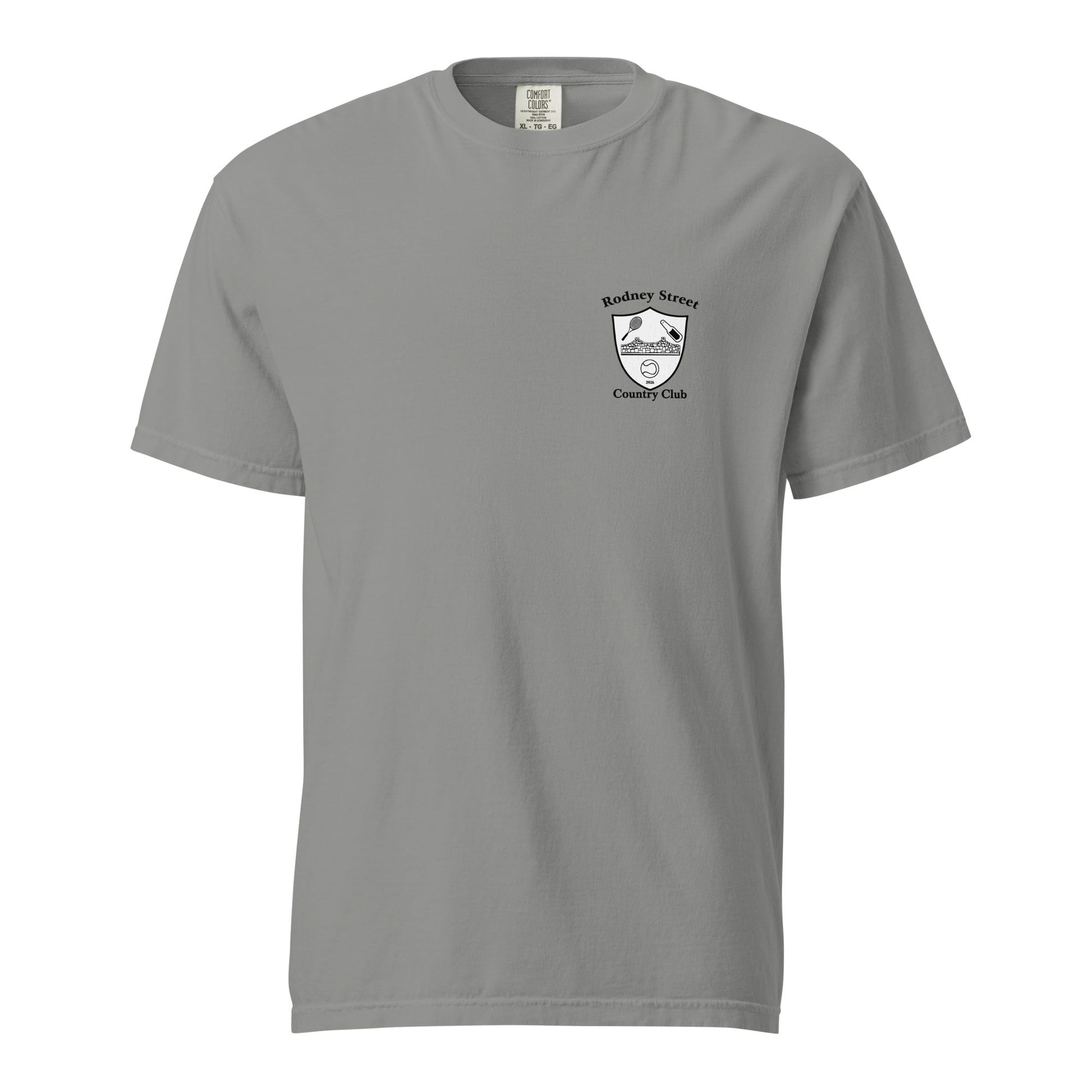Signature | Comfort Colors T-Shirt | Rodney Street CC Tennis | Alt Crest Logo