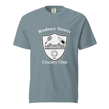 Signature | Comfort Colors T-Shirt | Rodney Street CC Tennis | Crest Logo