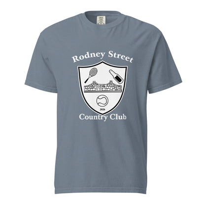 Signature | Comfort Colors T-Shirt | Rodney Street CC Tennis | Crest Logo