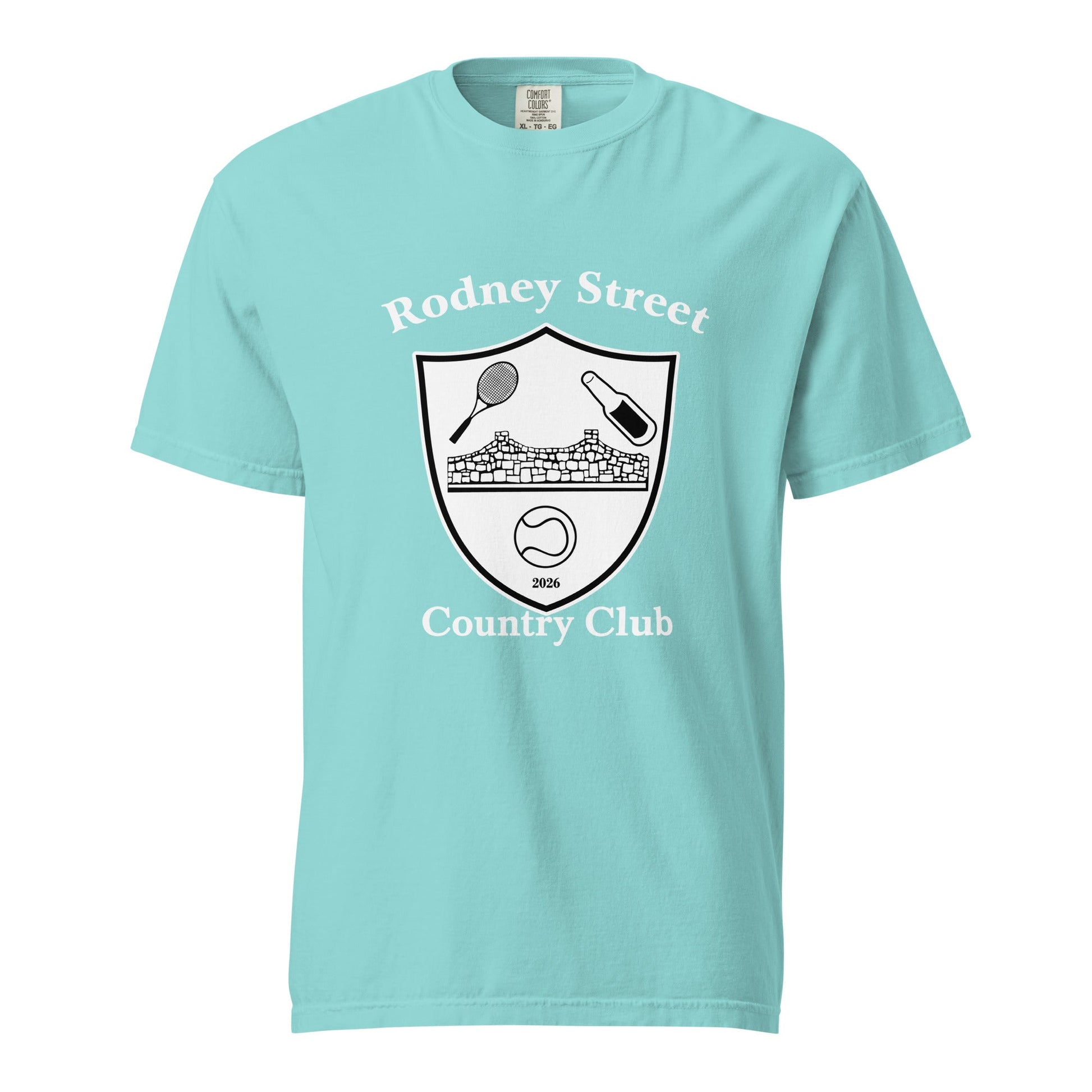 Signature | Comfort Colors T-Shirt | Rodney Street CC Tennis | Crest Logo