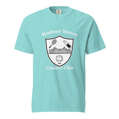 Signature | Comfort Colors T-Shirt | Rodney Street CC Tennis | Crest Logo