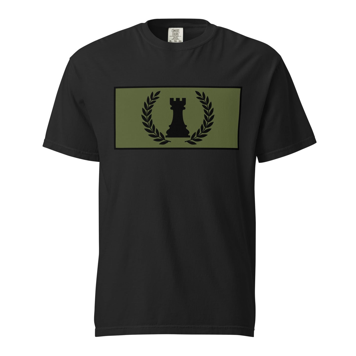 Signature | Comfort Colors T-Shirt | Rook Defense Solutions | Apex Castle Logo