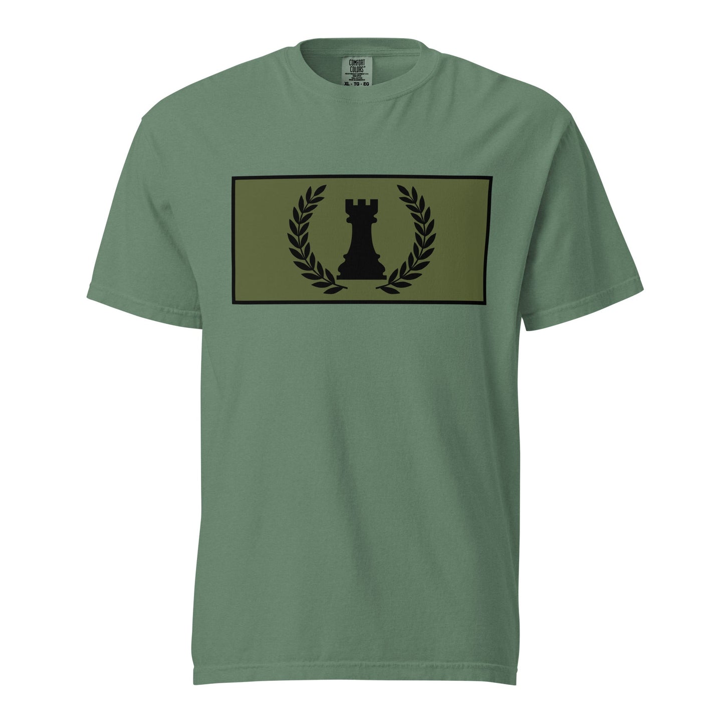 Signature | Comfort Colors T-Shirt | Rook Defense Solutions | Apex Castle Logo