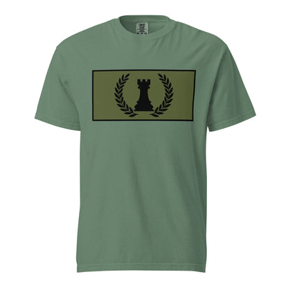 Signature | Comfort Colors T-Shirt | Rook Defense Solutions | Apex Castle Logo