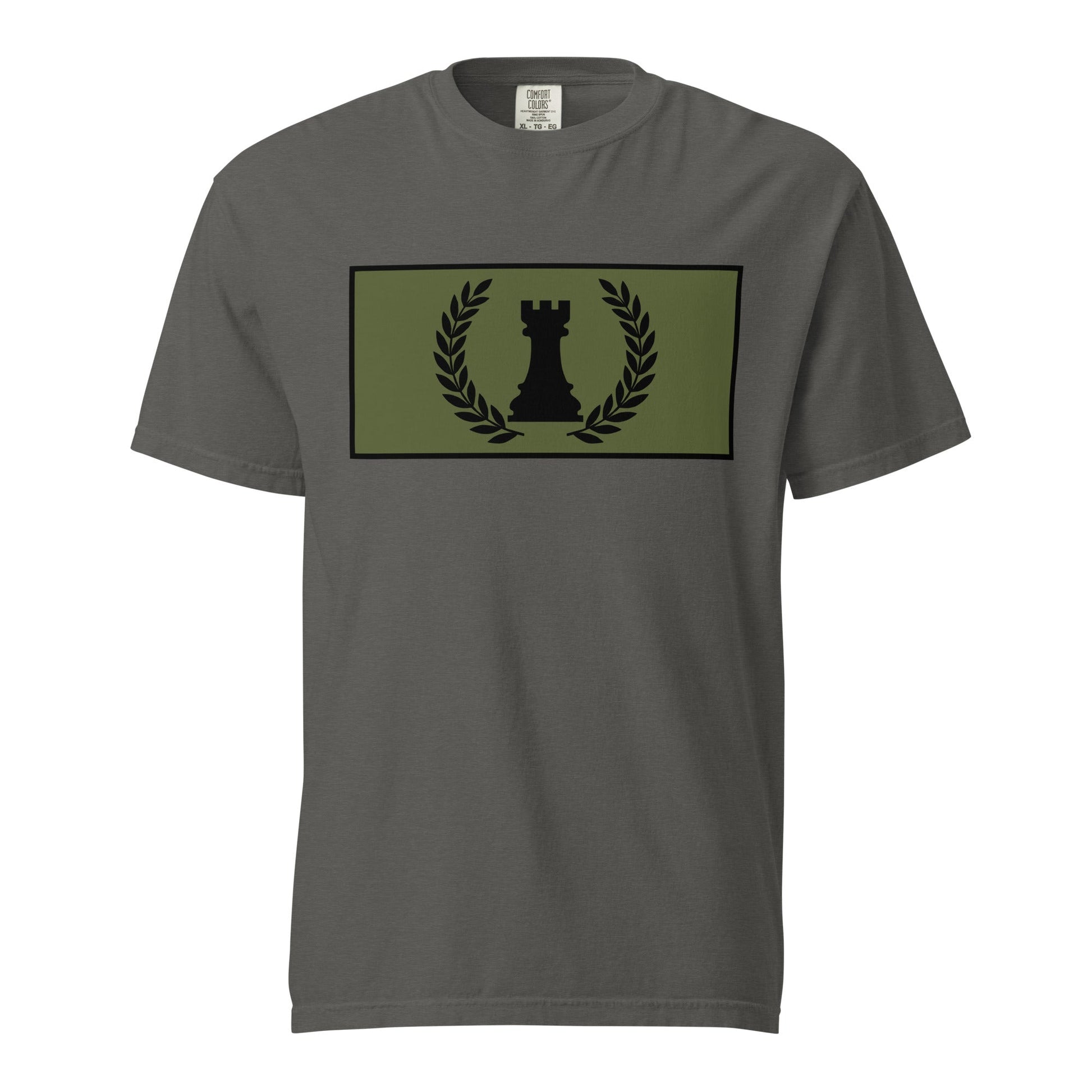 Signature | Comfort Colors T-Shirt | Rook Defense Solutions | Apex Castle Logo