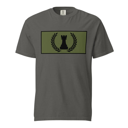 Signature | Comfort Colors T-Shirt | Rook Defense Solutions | Apex Castle Logo