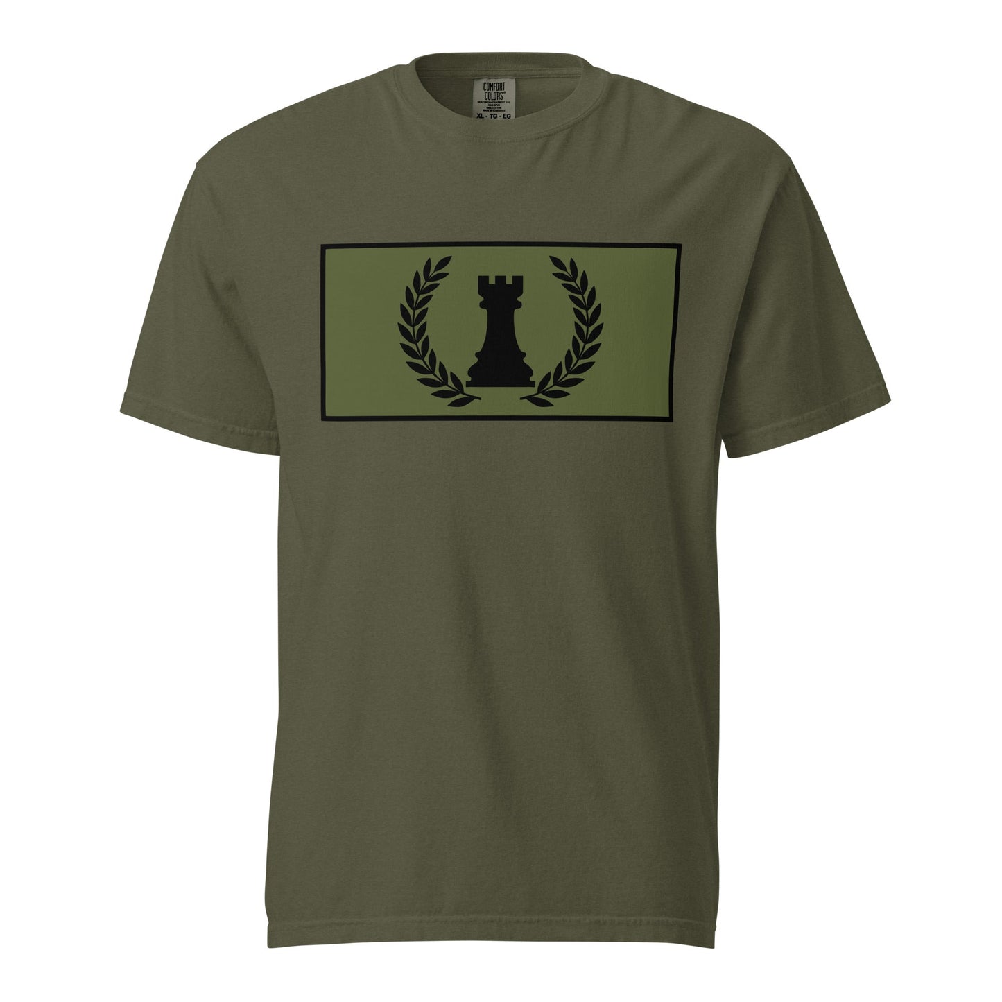 Signature | Comfort Colors T-Shirt | Rook Defense Solutions | Apex Castle Logo