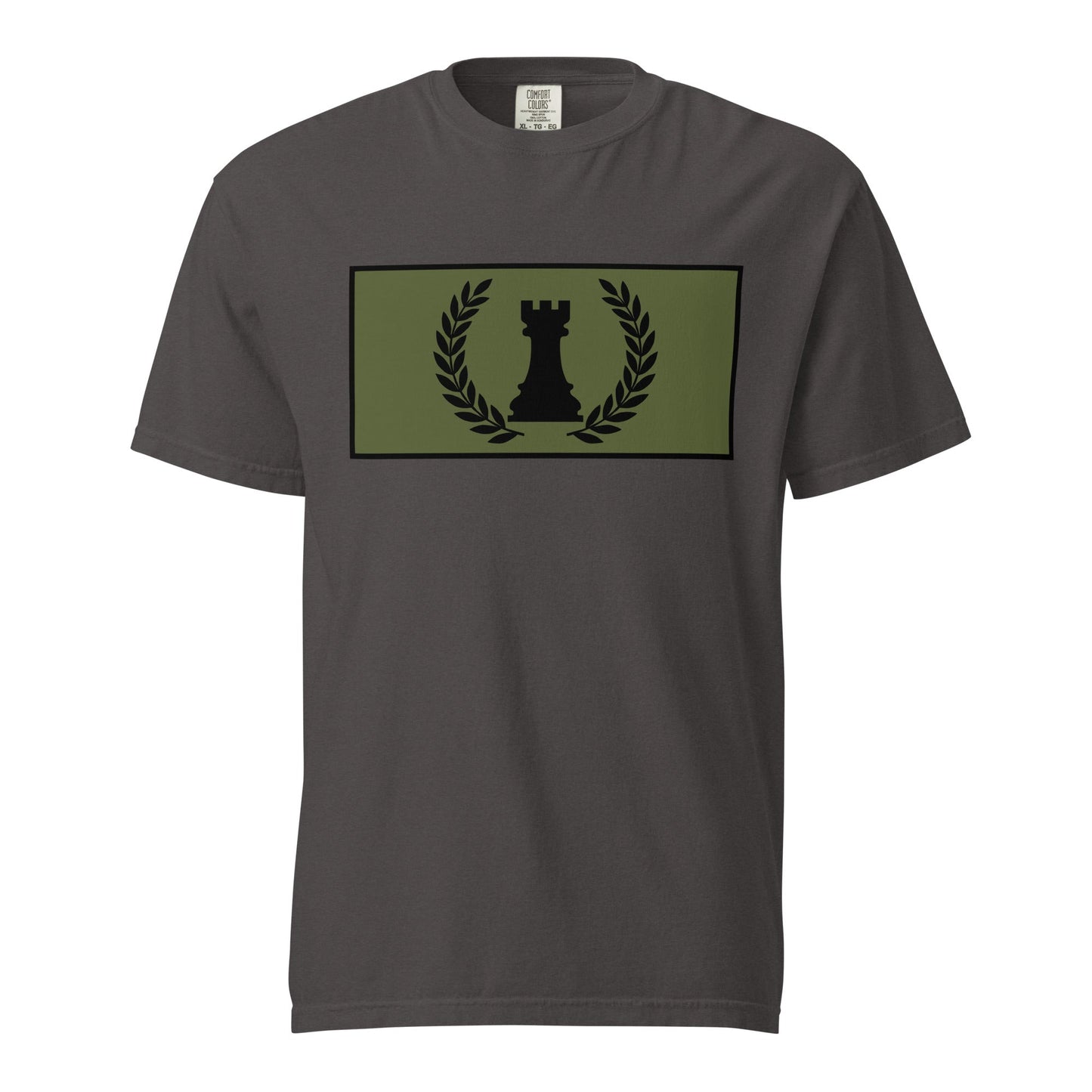 Signature | Comfort Colors T-Shirt | Rook Defense Solutions | Apex Castle Logo