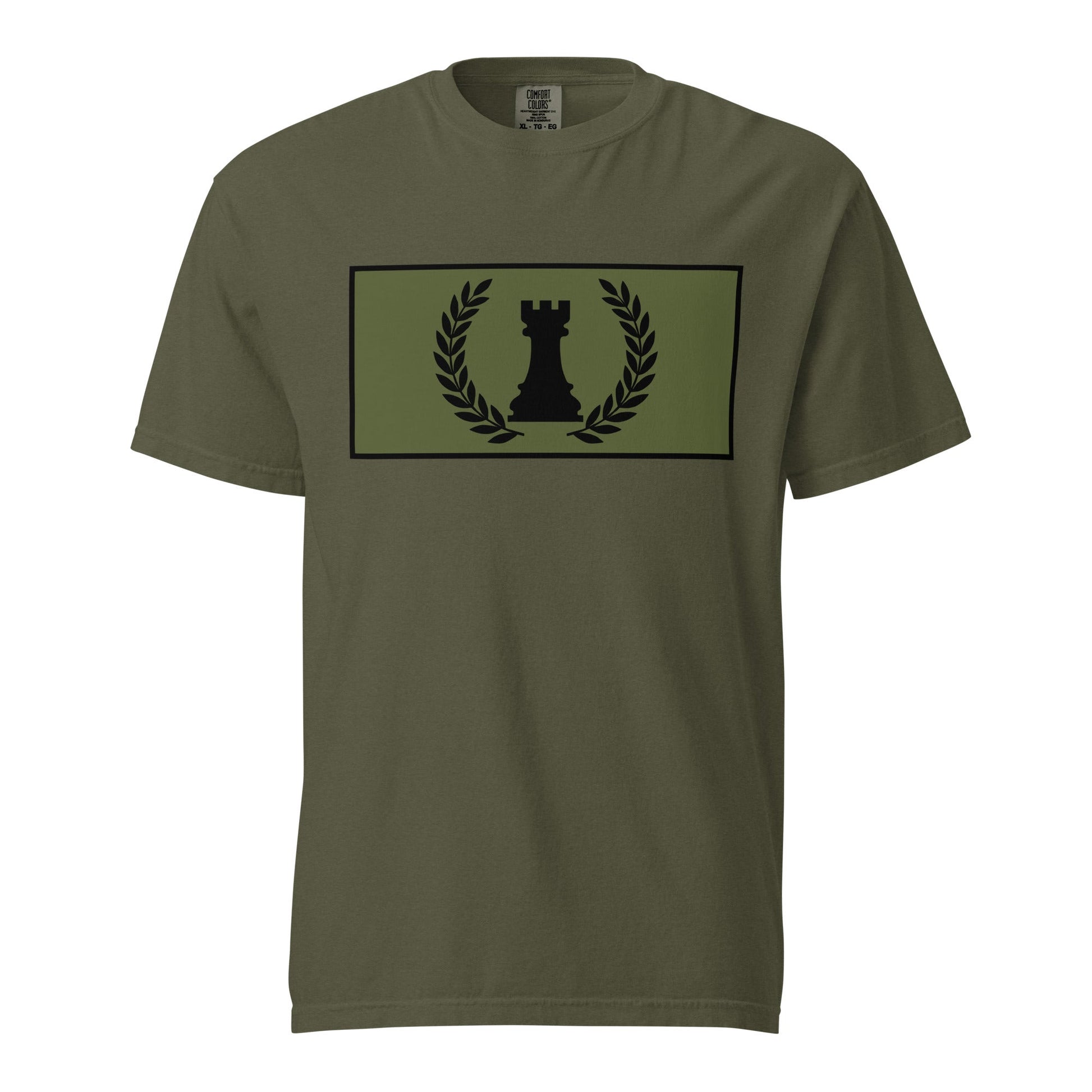 Signature | Comfort Colors T-Shirt | Rook Defense Solutions | Apex Castle Logo