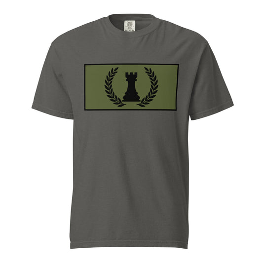 Signature | Comfort Colors T-Shirt | Rook Defense Solutions | Apex Castle Logo