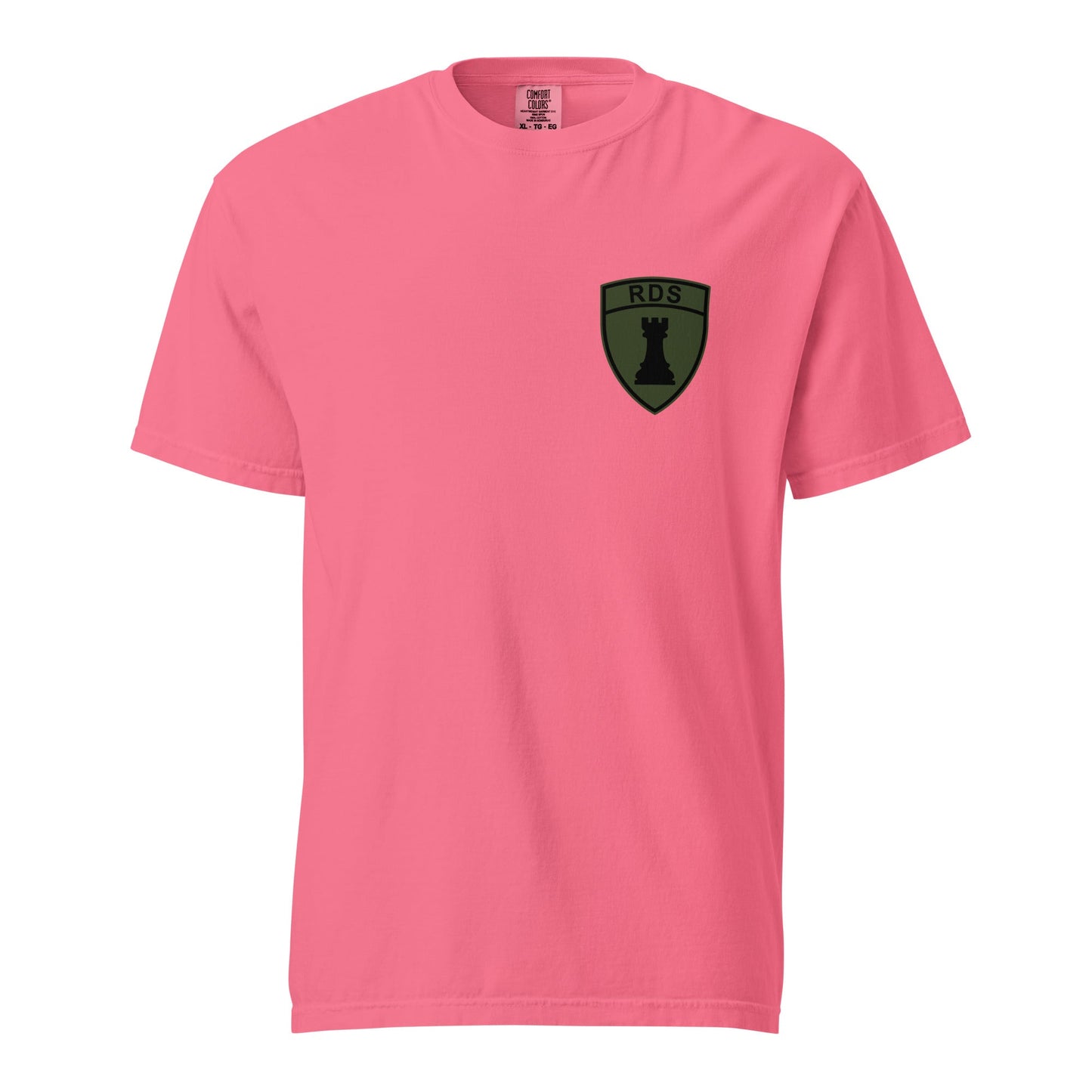 Signature | Comfort Colors T-Shirt | Rook Defense Solutions | Crest Logo