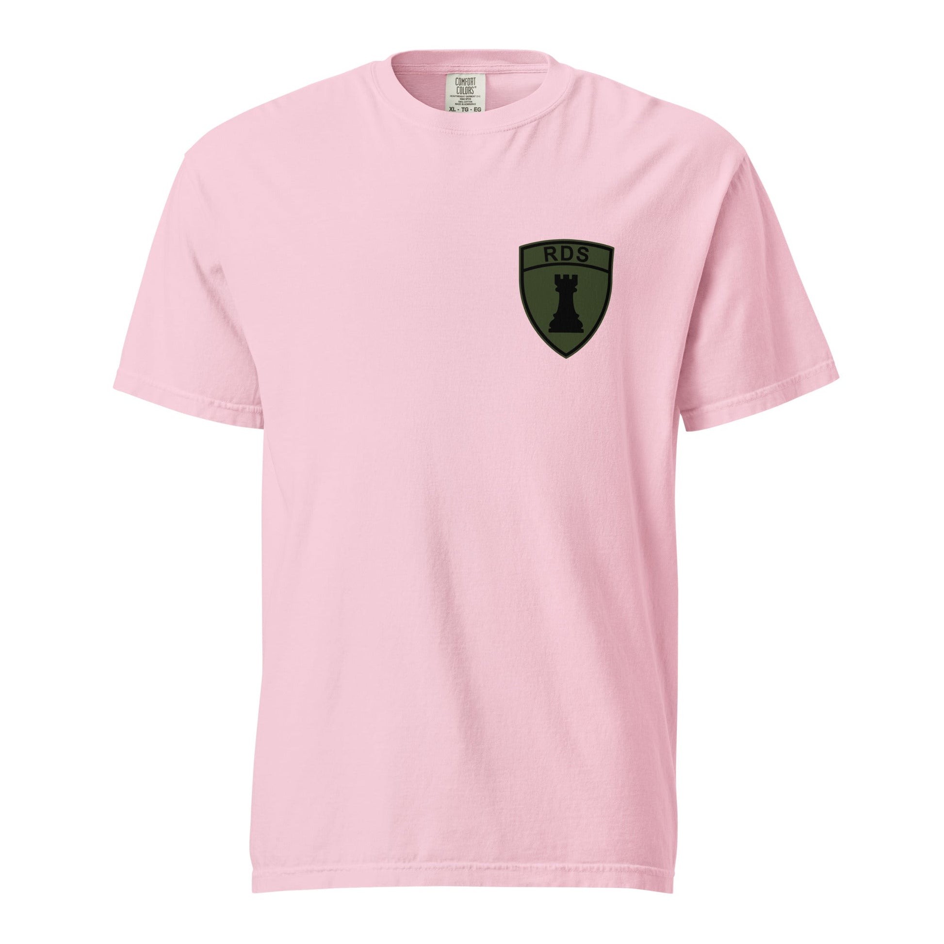 Signature | Comfort Colors T-Shirt | Rook Defense Solutions | Crest Logo