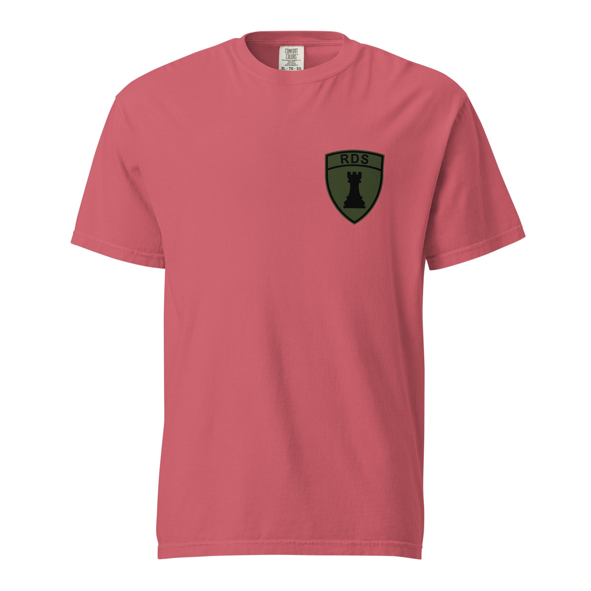 Signature | Comfort Colors T-Shirt | Rook Defense Solutions | Crest Logo
