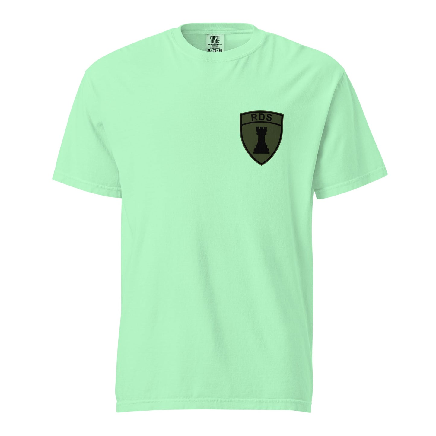 Signature | Comfort Colors T-Shirt | Rook Defense Solutions | Crest Logo