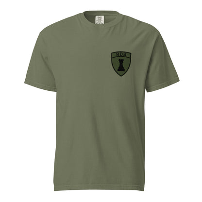 Signature | Comfort Colors T-Shirt | Rook Defense Solutions | Crest Logo