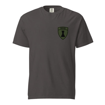Signature | Comfort Colors T-Shirt | Rook Defense Solutions | Crest Logo